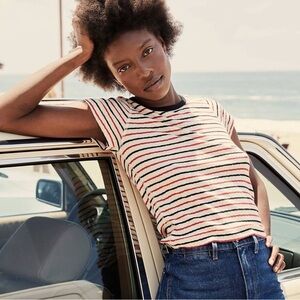 Doen Bebe Tee in Riviera Stripe